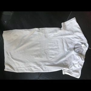 Lululemon white workout shirt